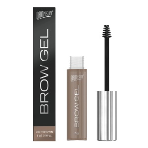 Гель для бровей оттеночный BRONSUN, цвет светло-коричневый, 5 г